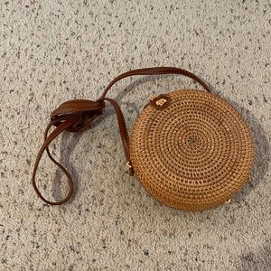 Wicker Circle Purse